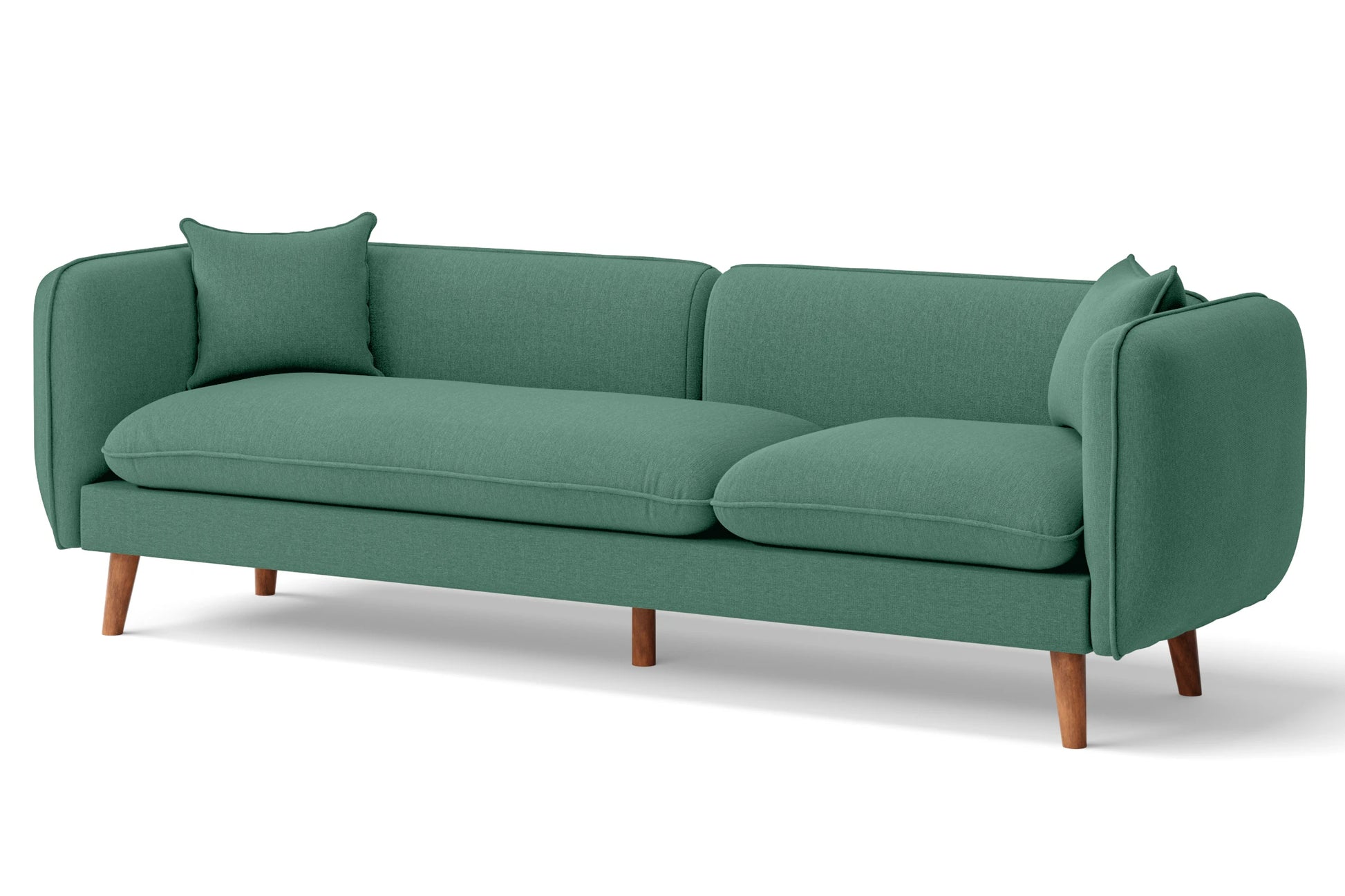 Florence 4 Seater Sofa Mint Green Linen Fabric