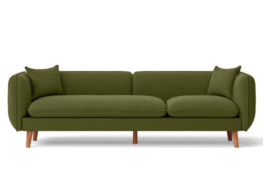 Florence 4 Seater Sofa Olive Linen Fabric