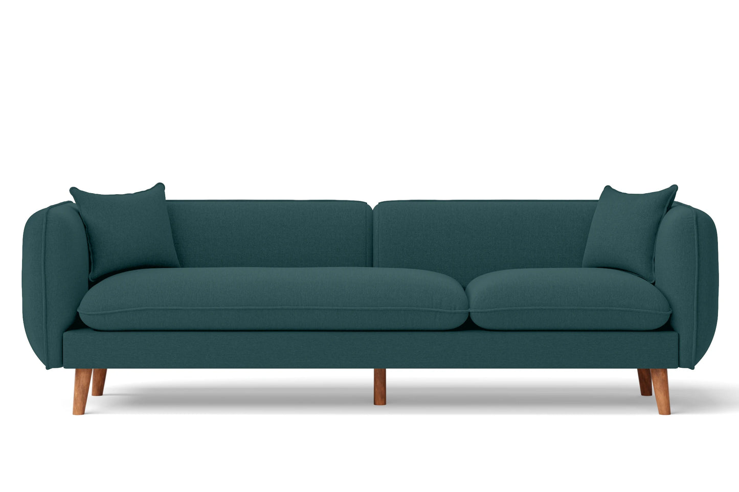 Florence 4 Seater Sofa Teal Linen Fabric