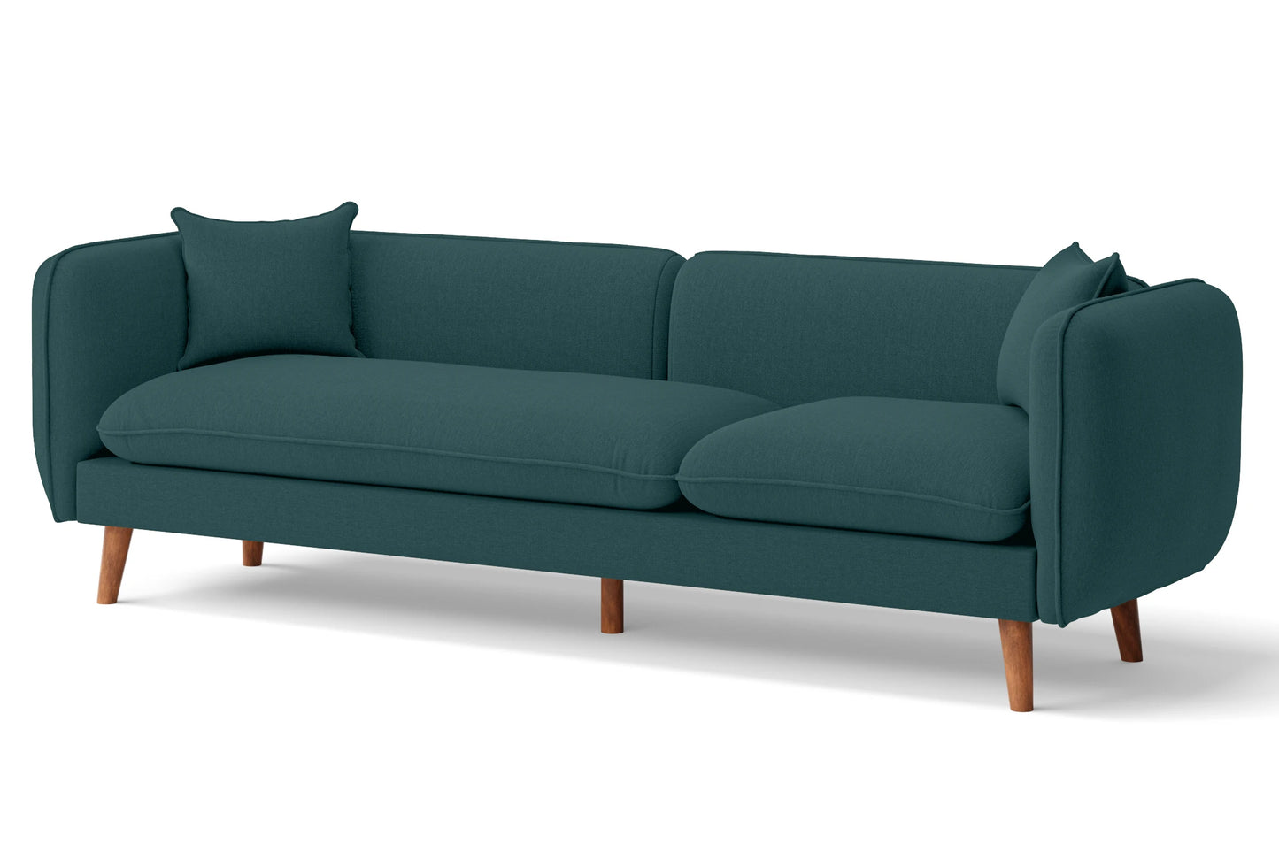 Florence 4 Seater Sofa Teal Linen Fabric