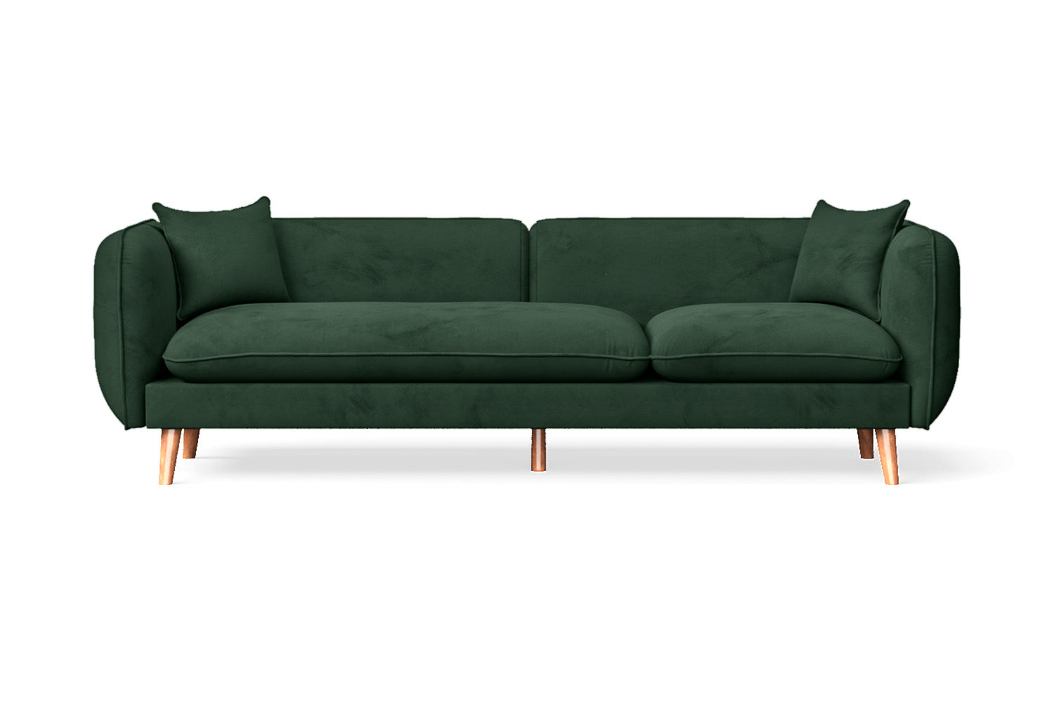 Florence 4 Seater Sofa Green Velvet