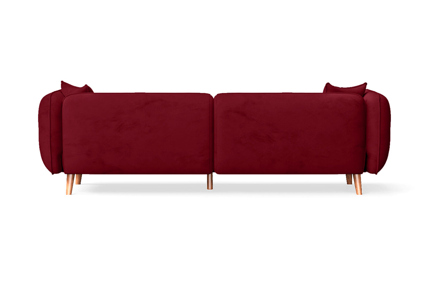 Florence 4 Seater Sofa Red Velvet