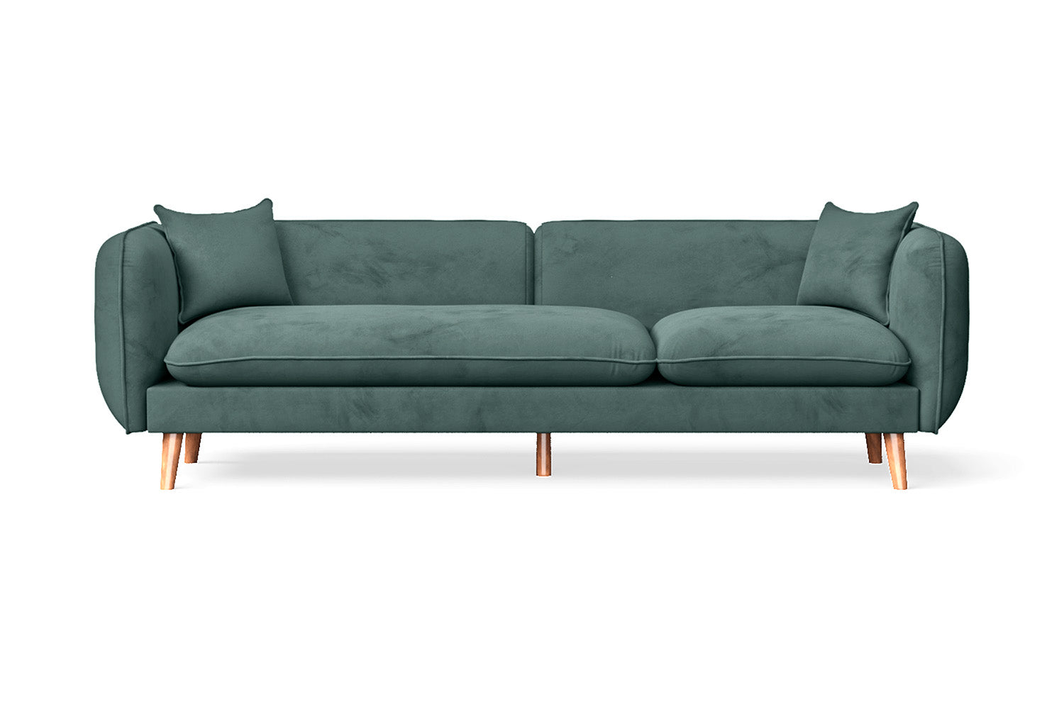 Florence 4 Seater Sofa Teal Velvet