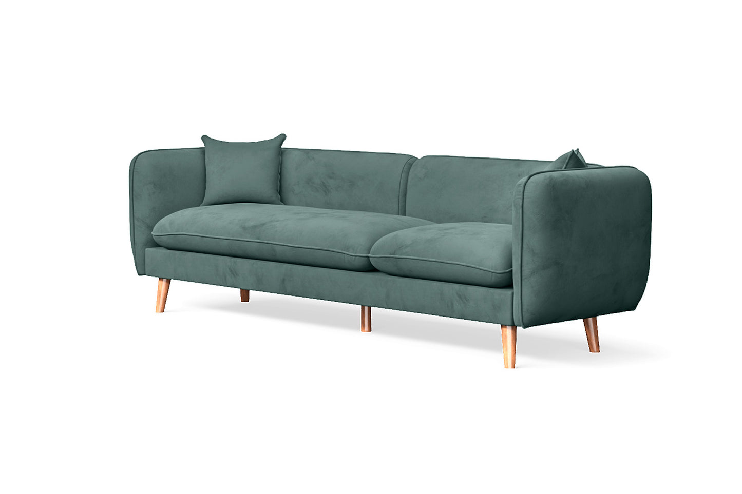 Florence 4 Seater Sofa Teal Velvet