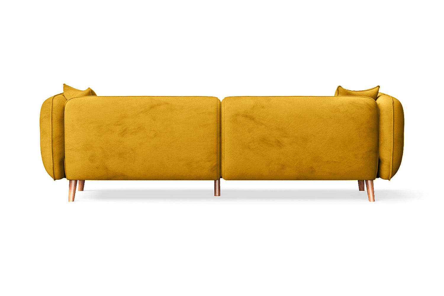 Florence 4 Seater Sofa Yellow Velvet