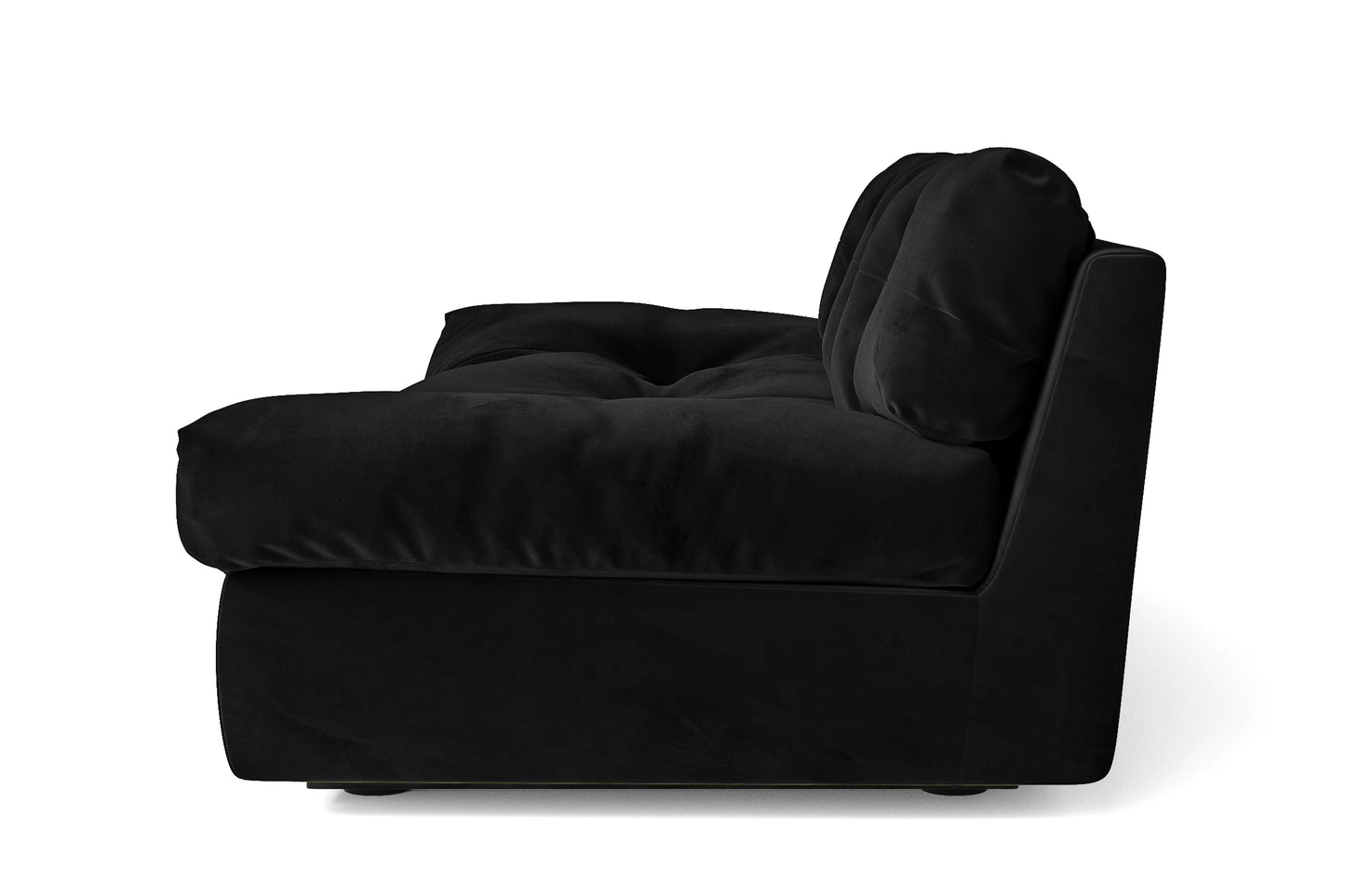 Forli 2 Seater Sofa Black Velvet