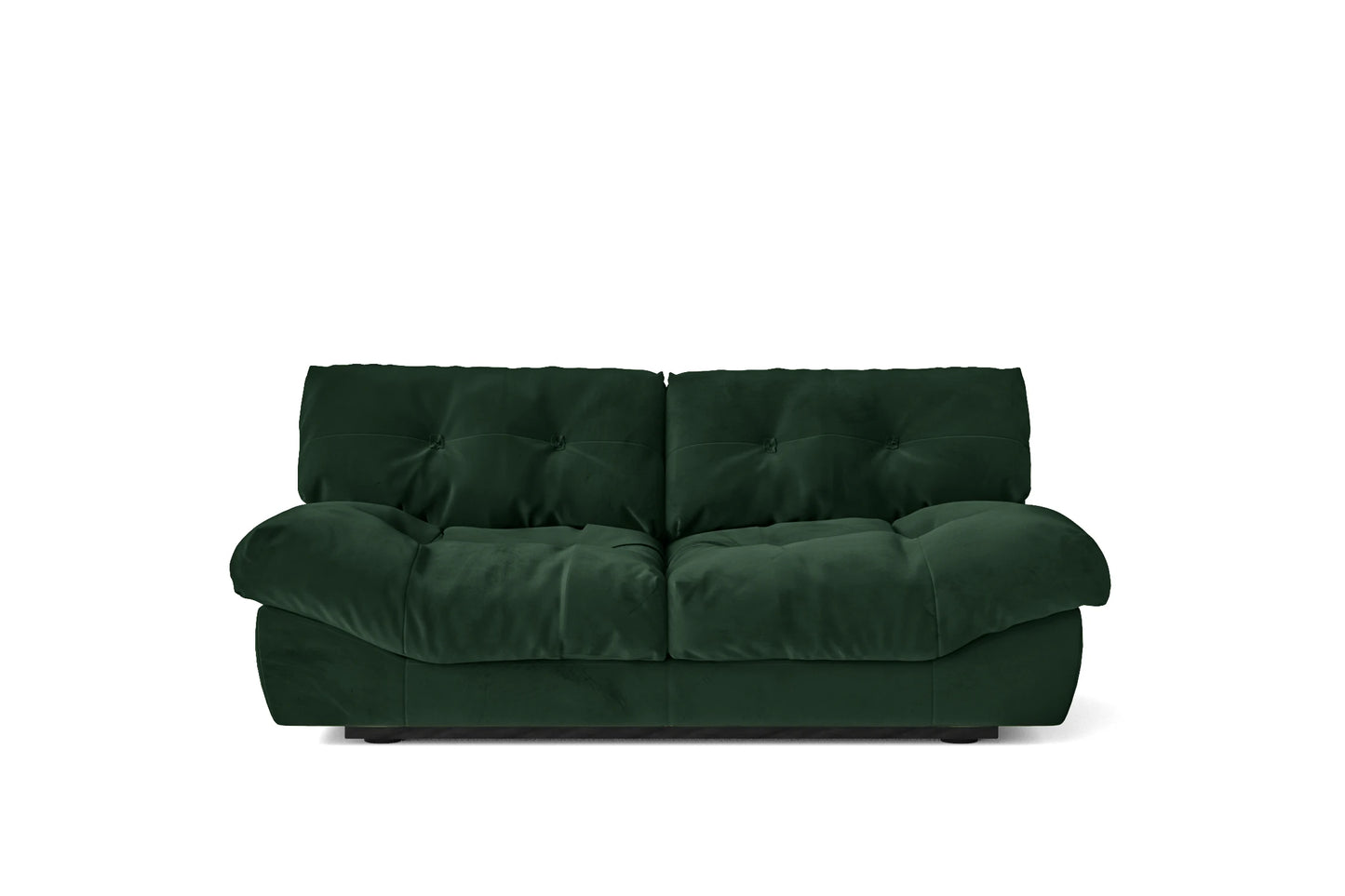 Forli 2 Seater Sofa Green Velvet