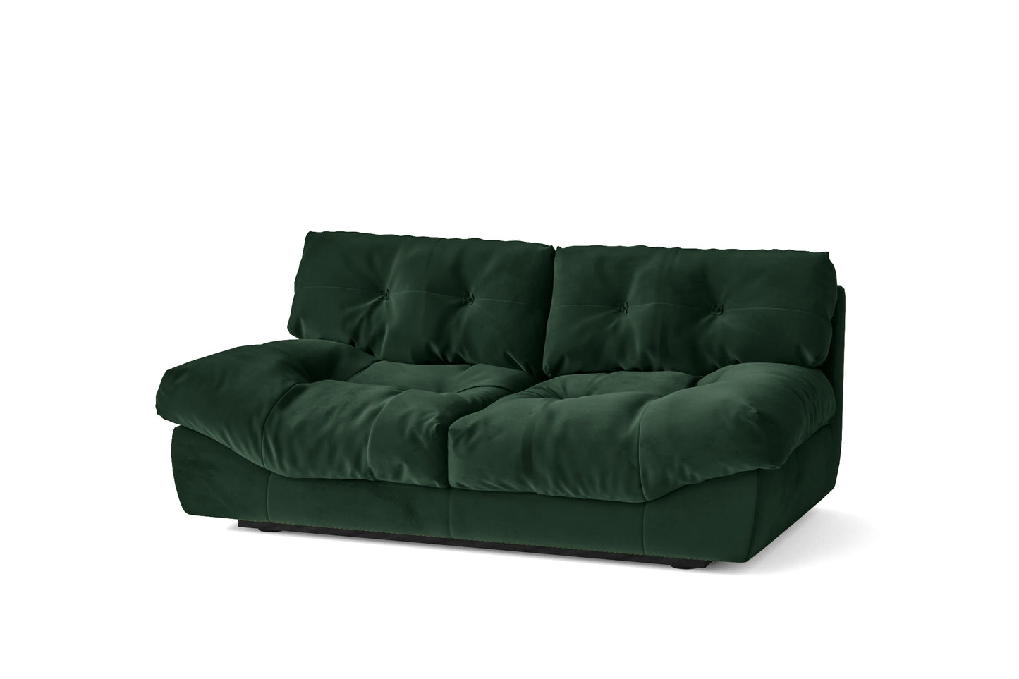 Forli 2 Seater Sofa Green Velvet