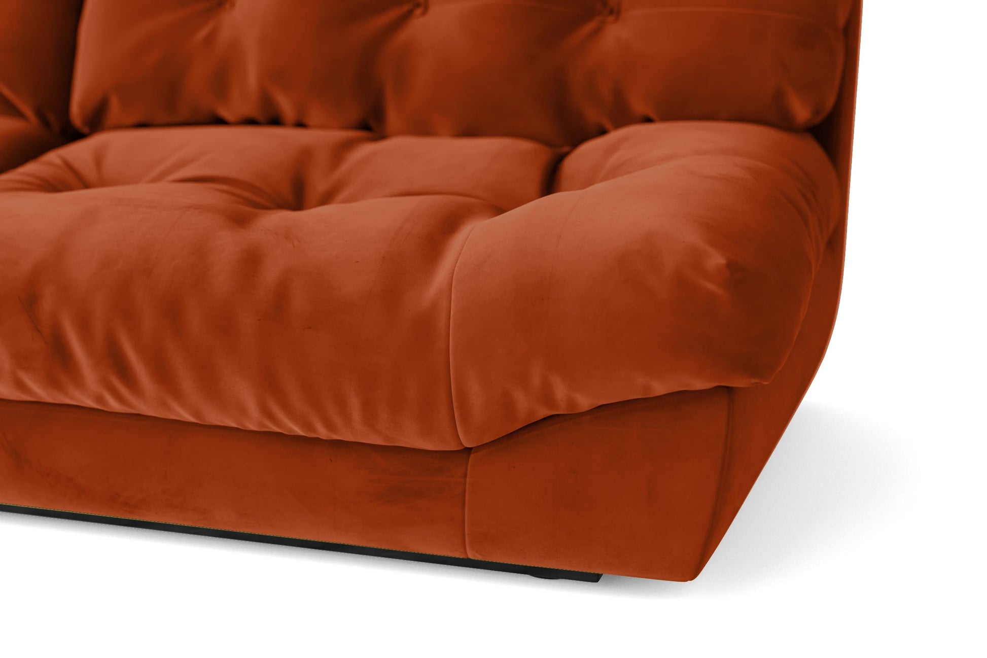 Forli 2 Seater Sofa Orange Velvet