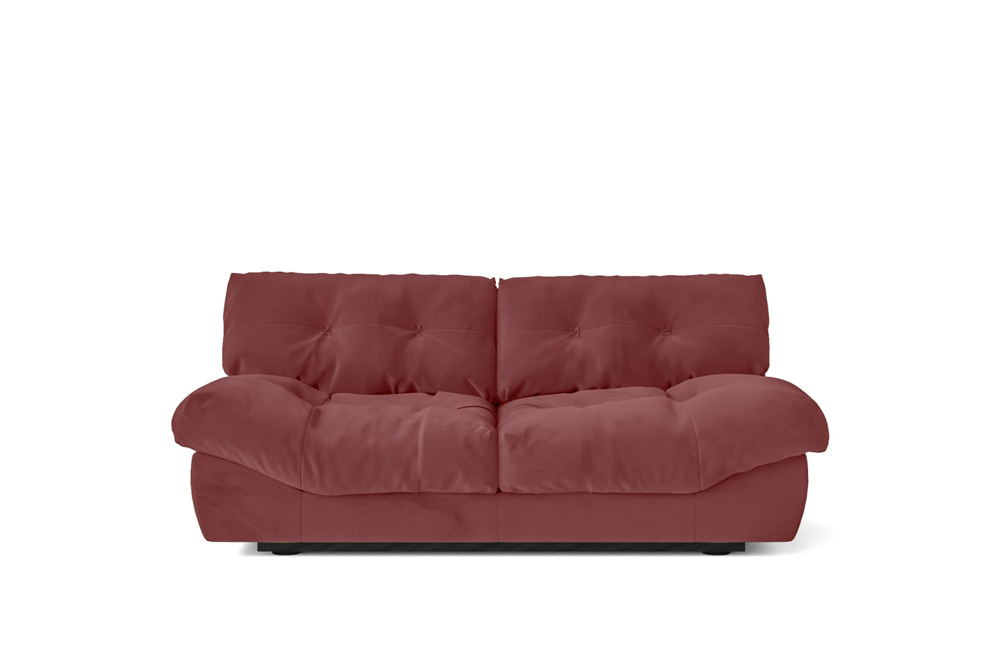 Forli 2 Seater Sofa Pink Velvet