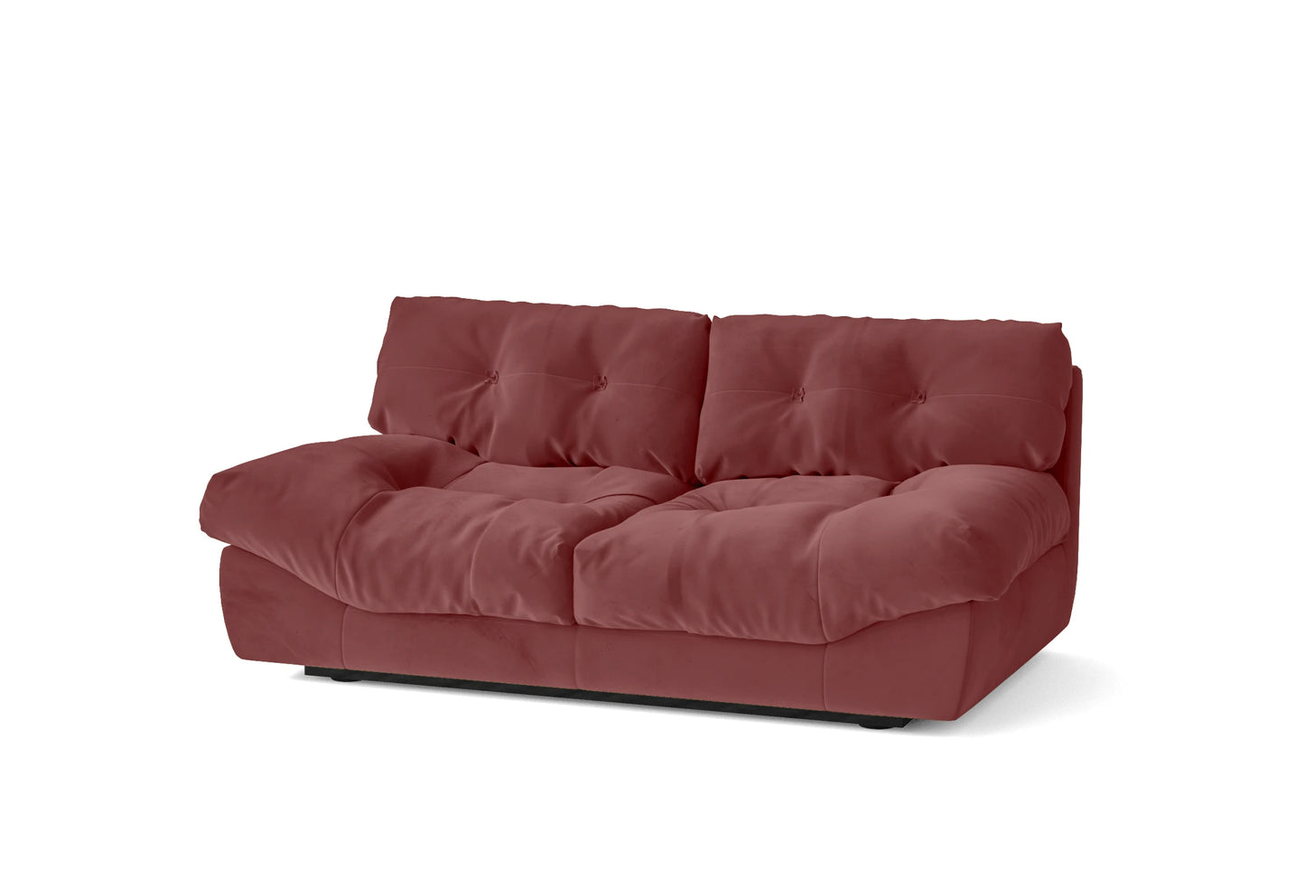 Forli 2 Seater Sofa Pink Velvet