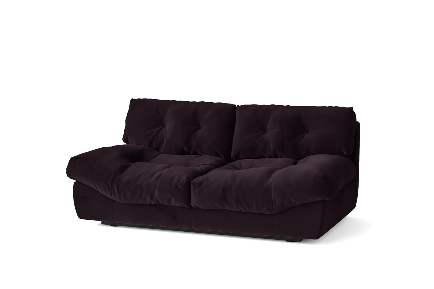 Forli 2 Seater Sofa Purple Velvet