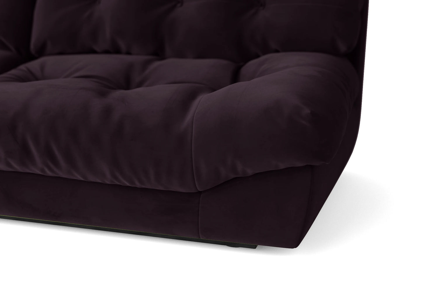 Forli 2 Seater Sofa Purple Velvet