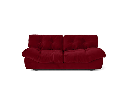 Forli 2 Seater Sofa Red Velvet