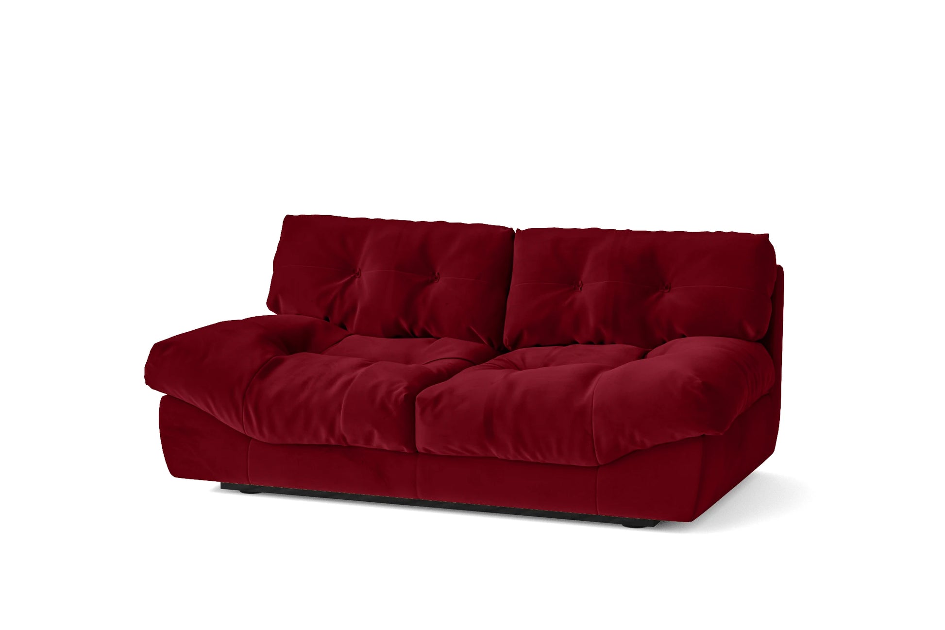 Forli 2 Seater Sofa Red Velvet