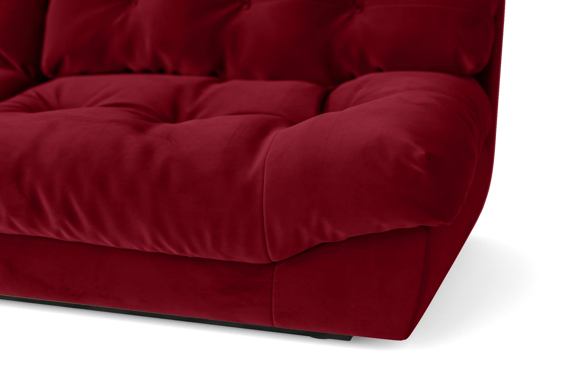 Forli 2 Seater Sofa Red Velvet