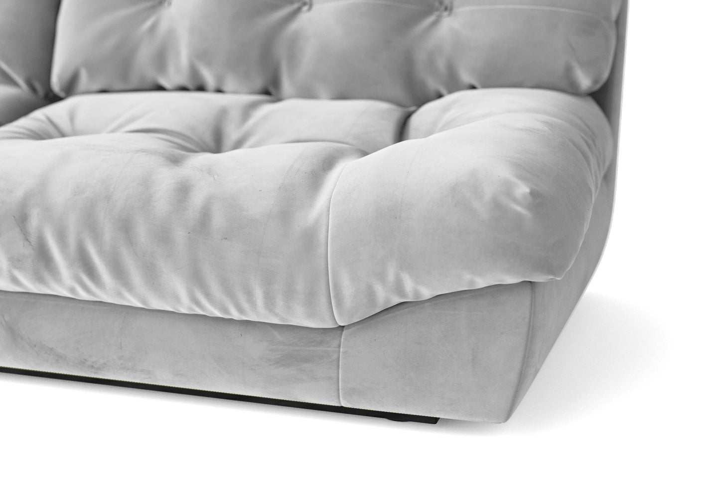 Forli 2 Seater Sofa White Velvet