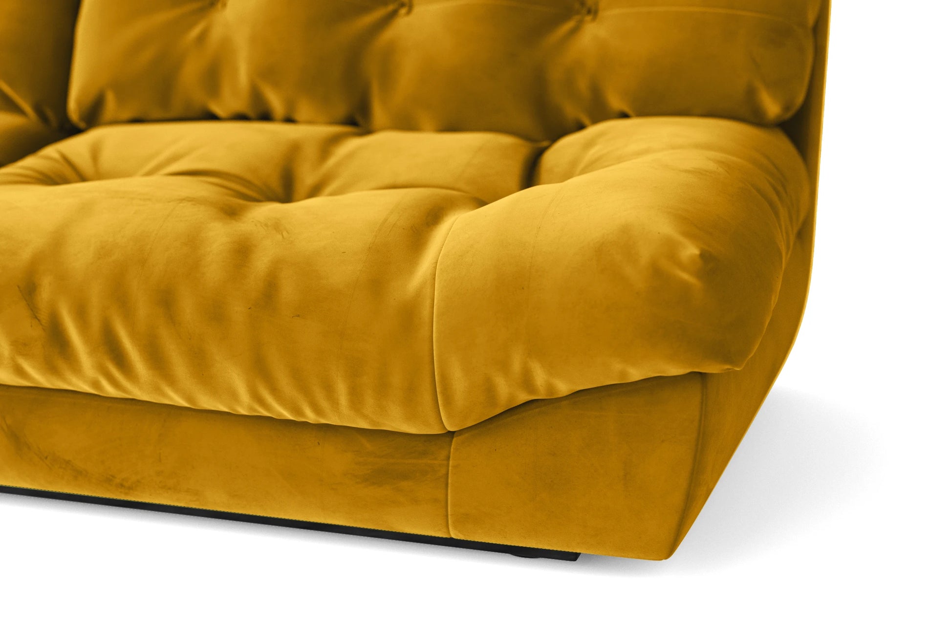 Forli 2 Seater Sofa Yellow Velvet