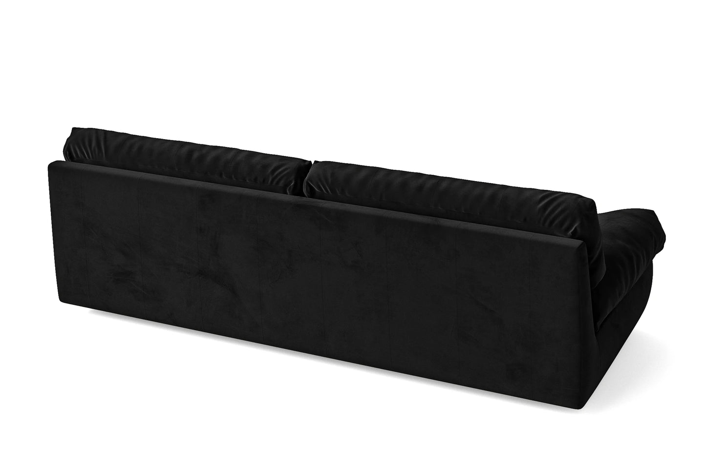 Forli 3 Seater Sofa Black Velvet