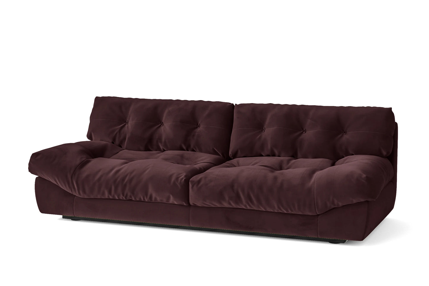 Forli 3 Seater Sofa Grape Velvet