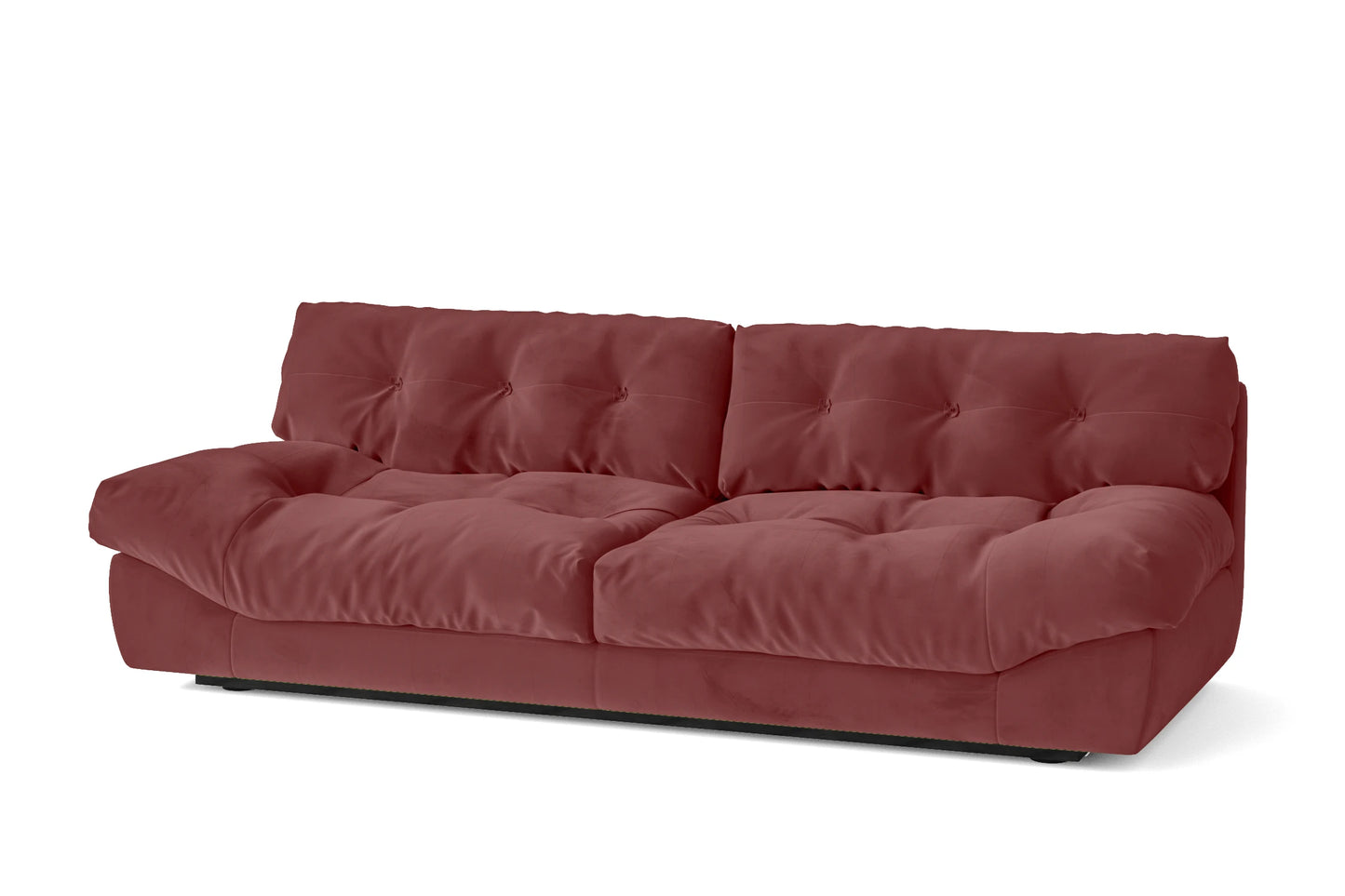 Forli 3 Seater Sofa Pink Velvet