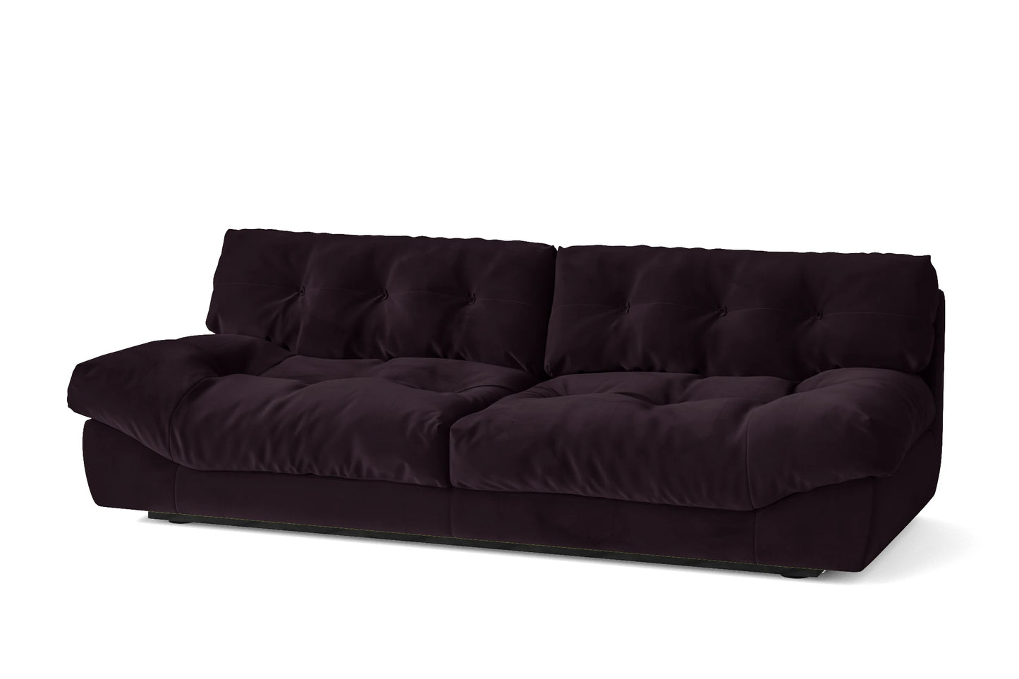 Forli 3 Seater Sofa Purple Velvet