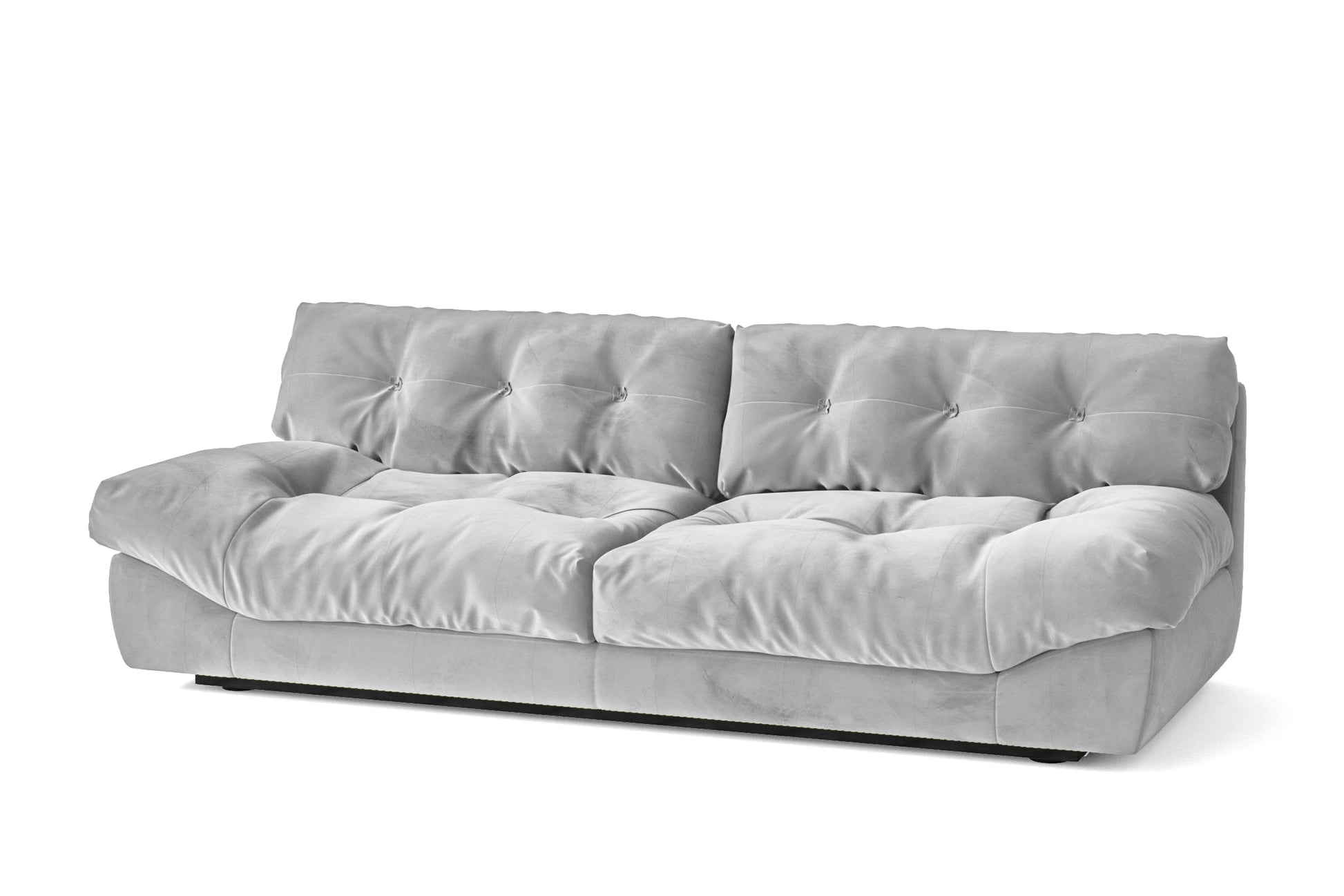 Forli 3 Seater Sofa White Velvet