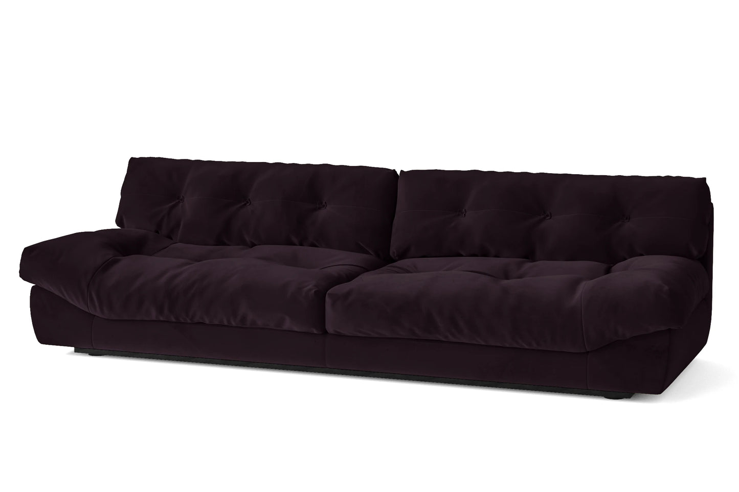 Forli 4 Seater Sofa Purple Velvet