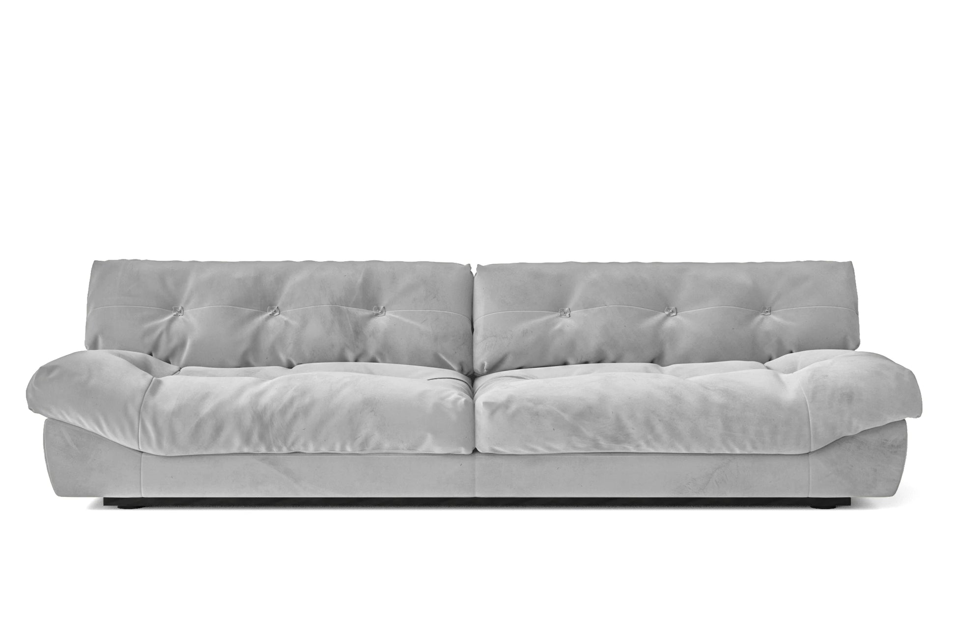 Forli 4 Seater Sofa White Velvet