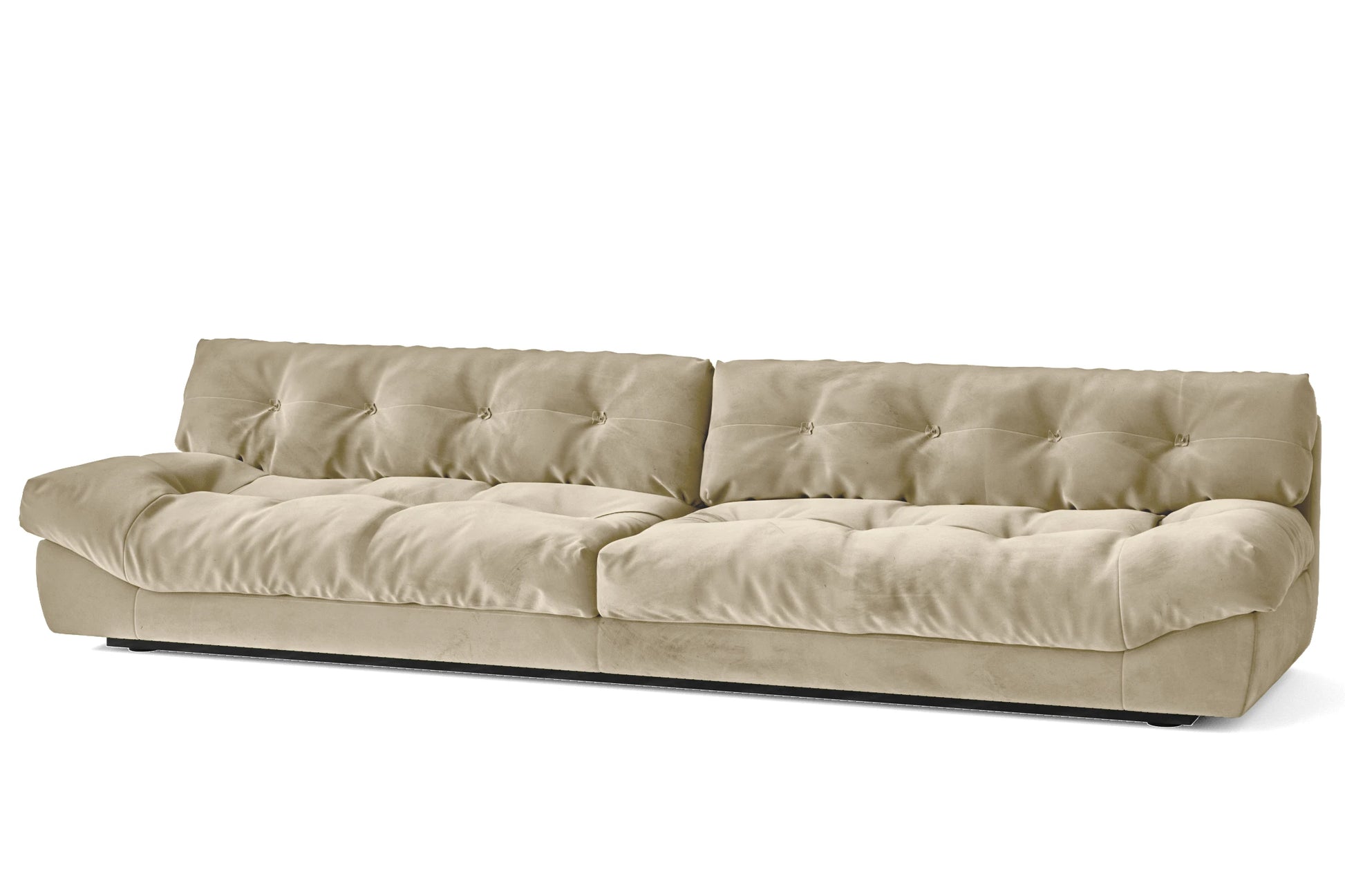 Forli 5 Seater Sofa Cream Velvet