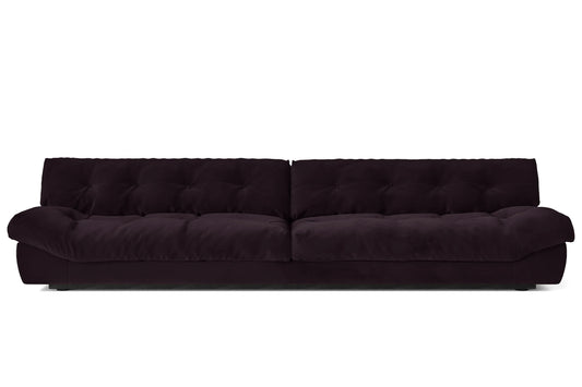 Forli 5 Seater Sofa Purple Velvet