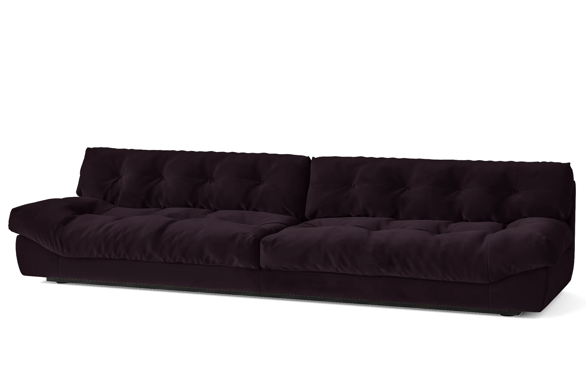 Forli 5 Seater Sofa Purple Velvet