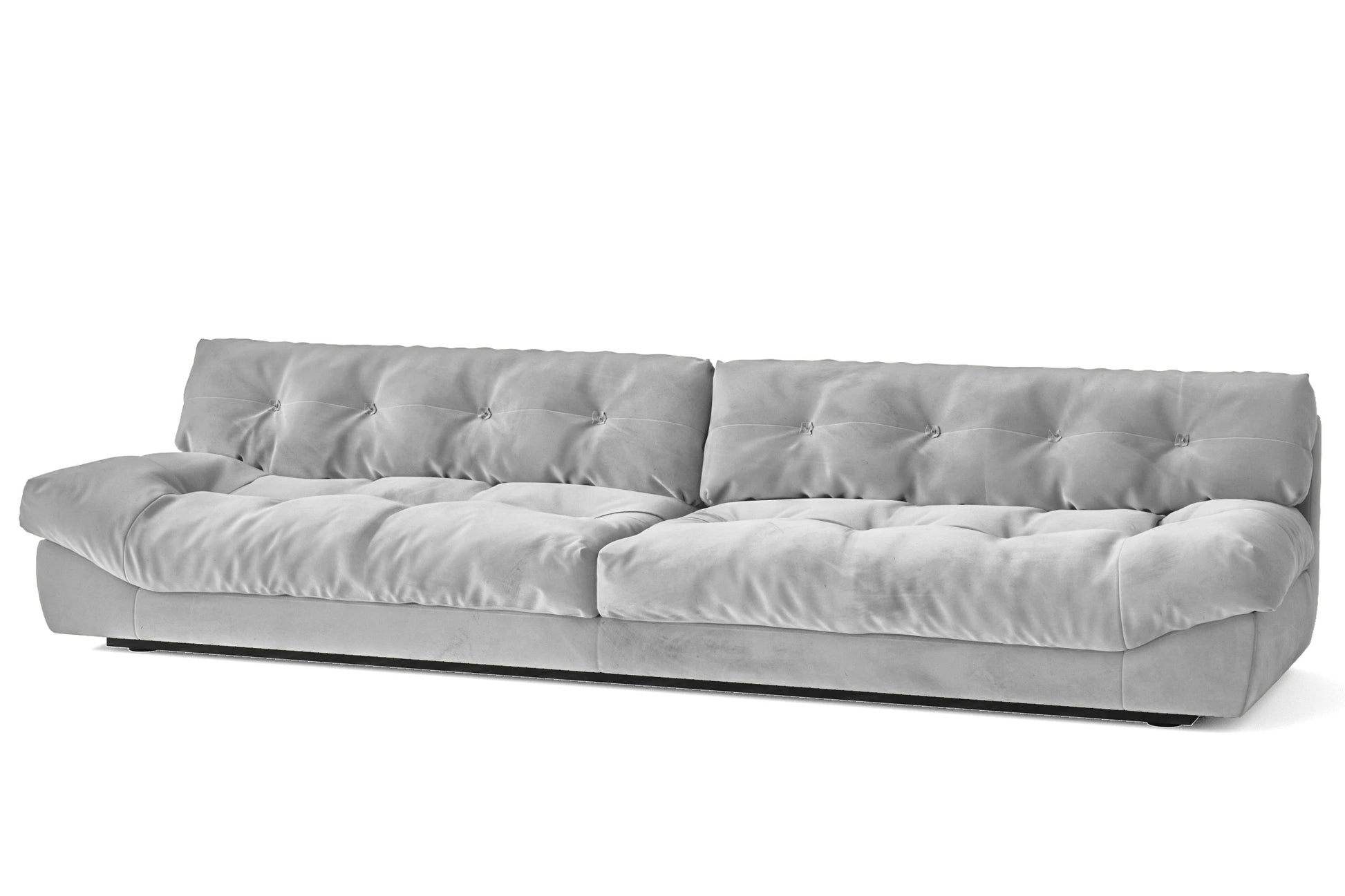 Forli 5 Seater Sofa White Velvet