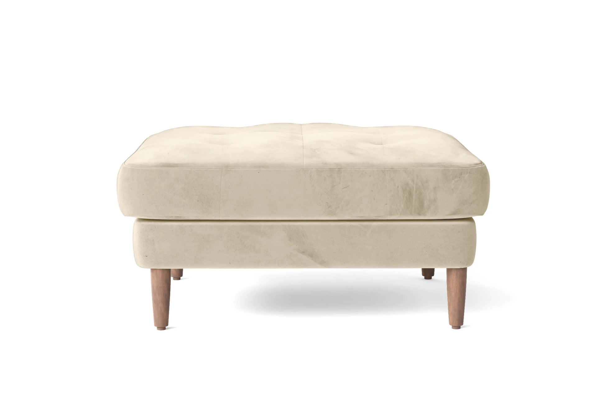 Gela Ottoman Cream Velvet