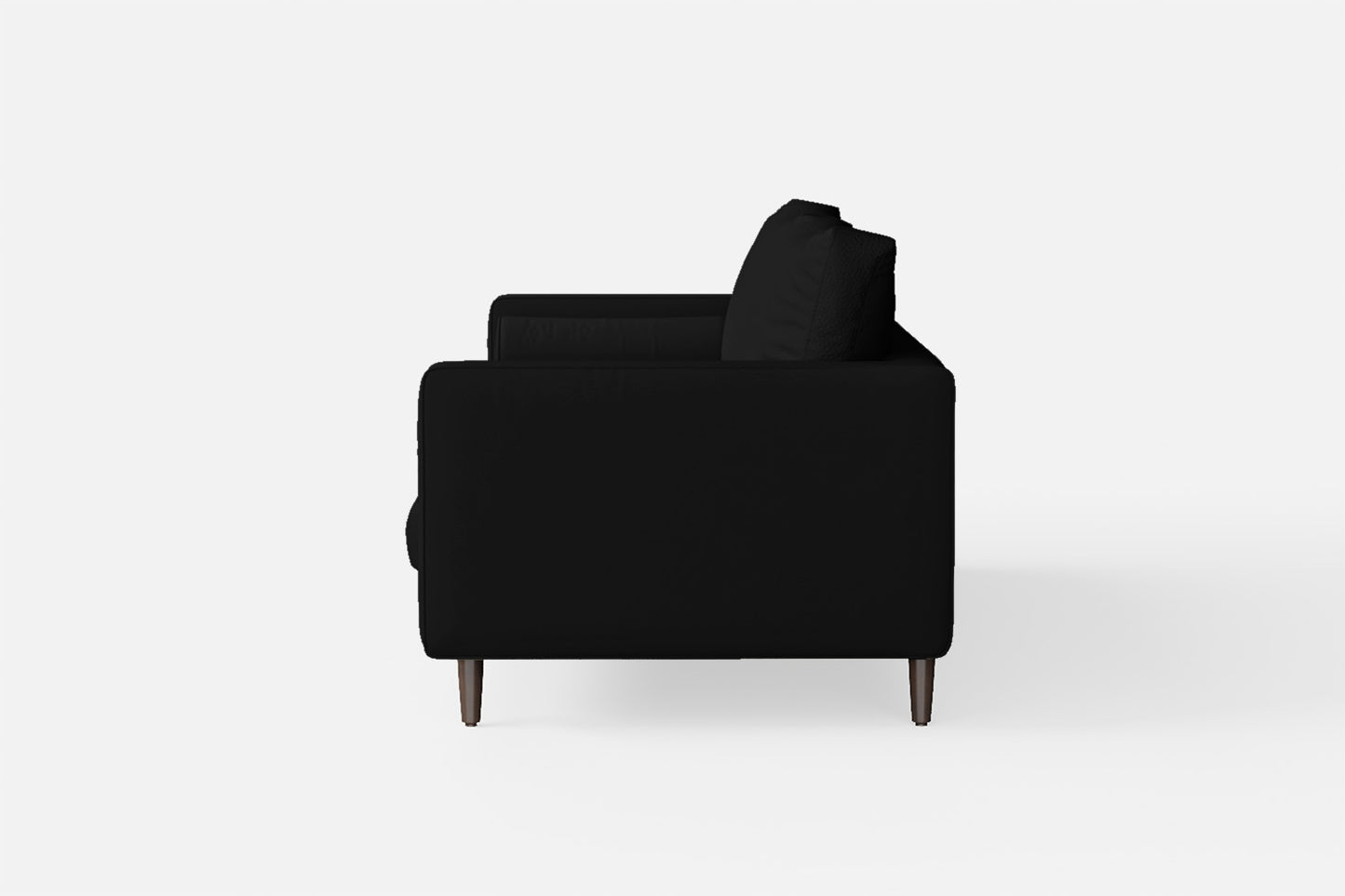 Gela 2 Seater Sofa Black Leather