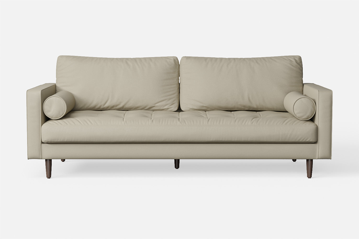 Gela 2 Seater Sofa Cream Leather