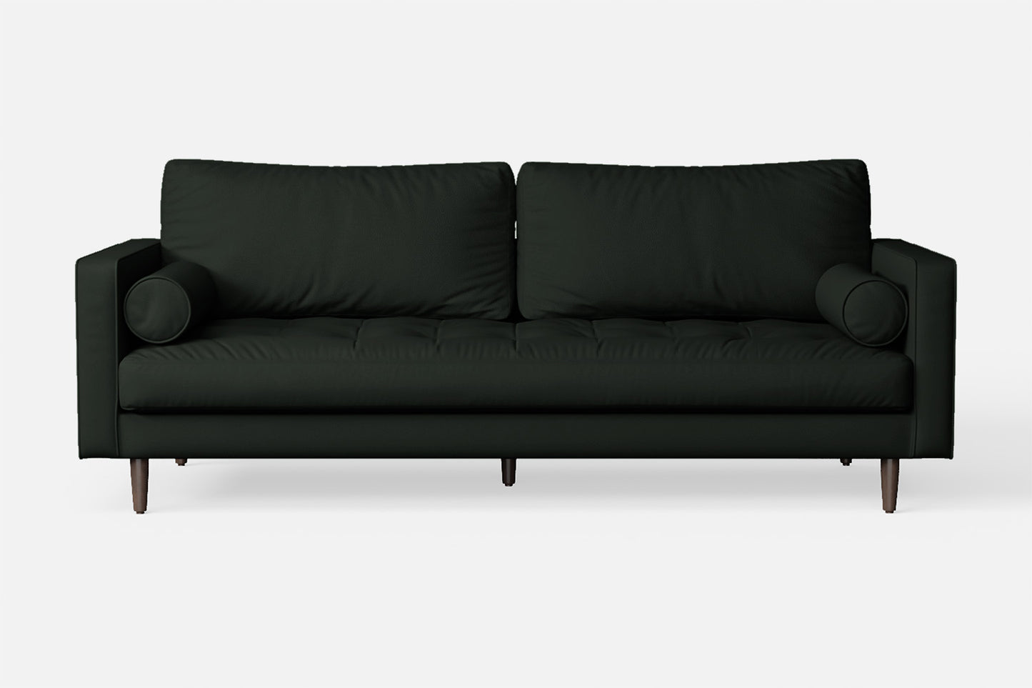 Gela 2 Seater Sofa Green Leather