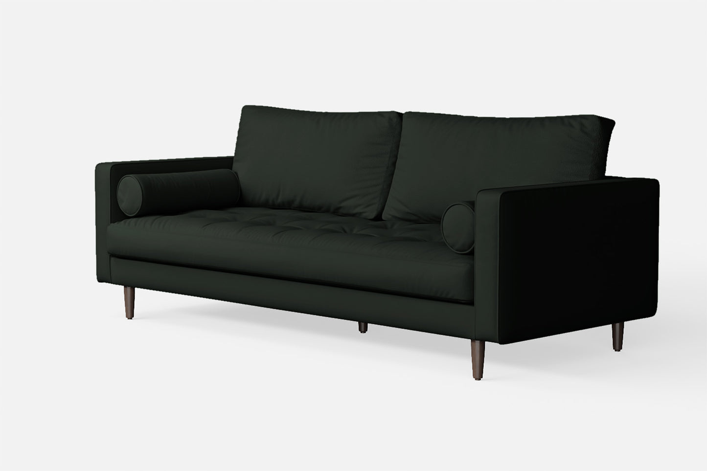 Gela 2 Seater Sofa Green Leather