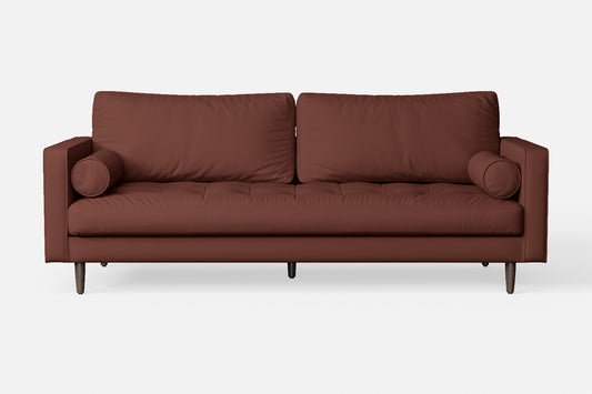 Gela 2 Seater Sofa Mauve Leather