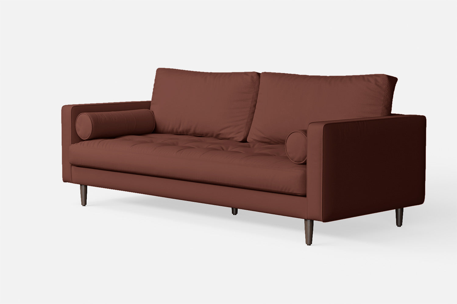 Gela 2 Seater Sofa Mauve Leather