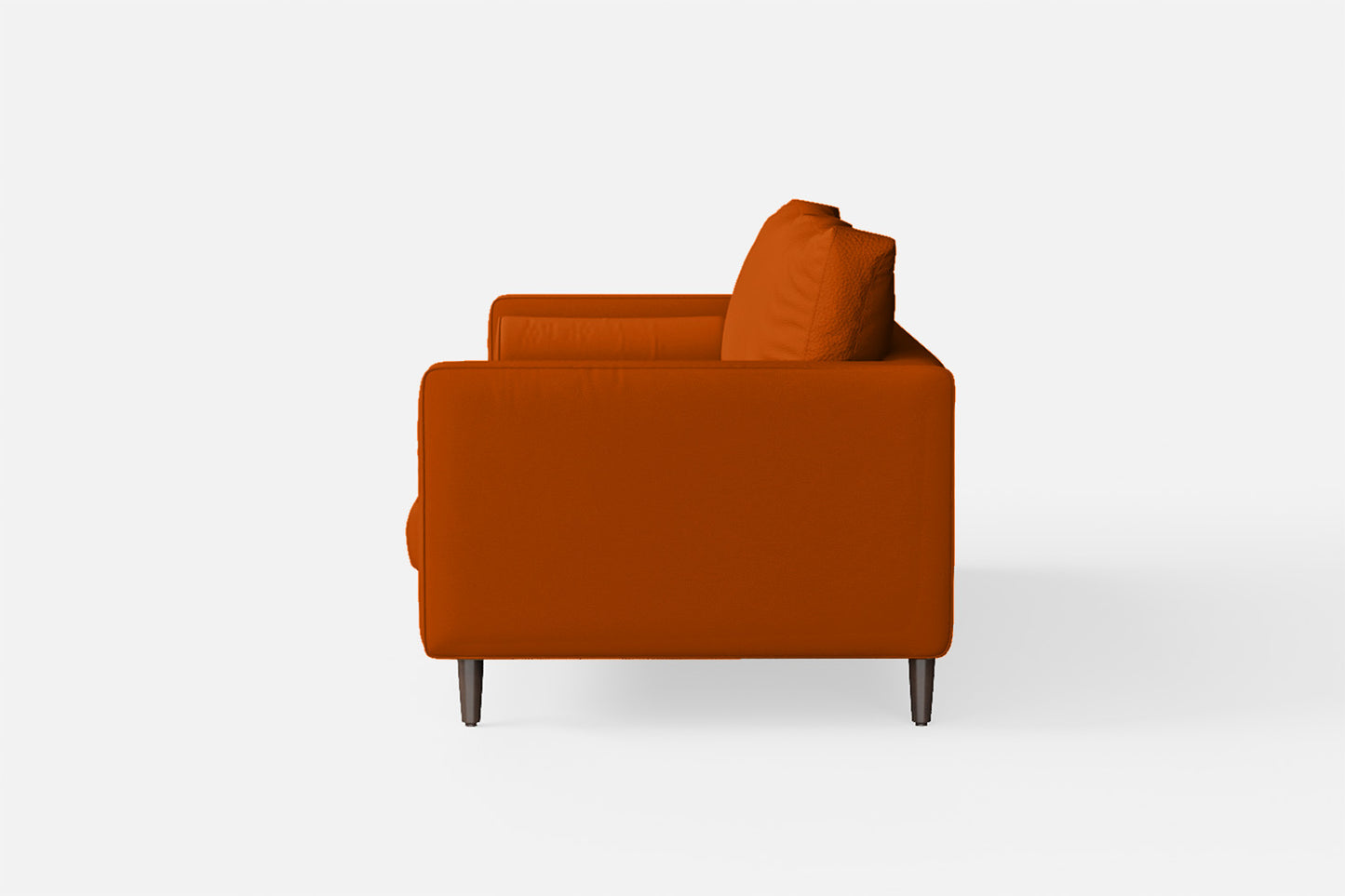 Gela 2 Seater Sofa Orange Leather