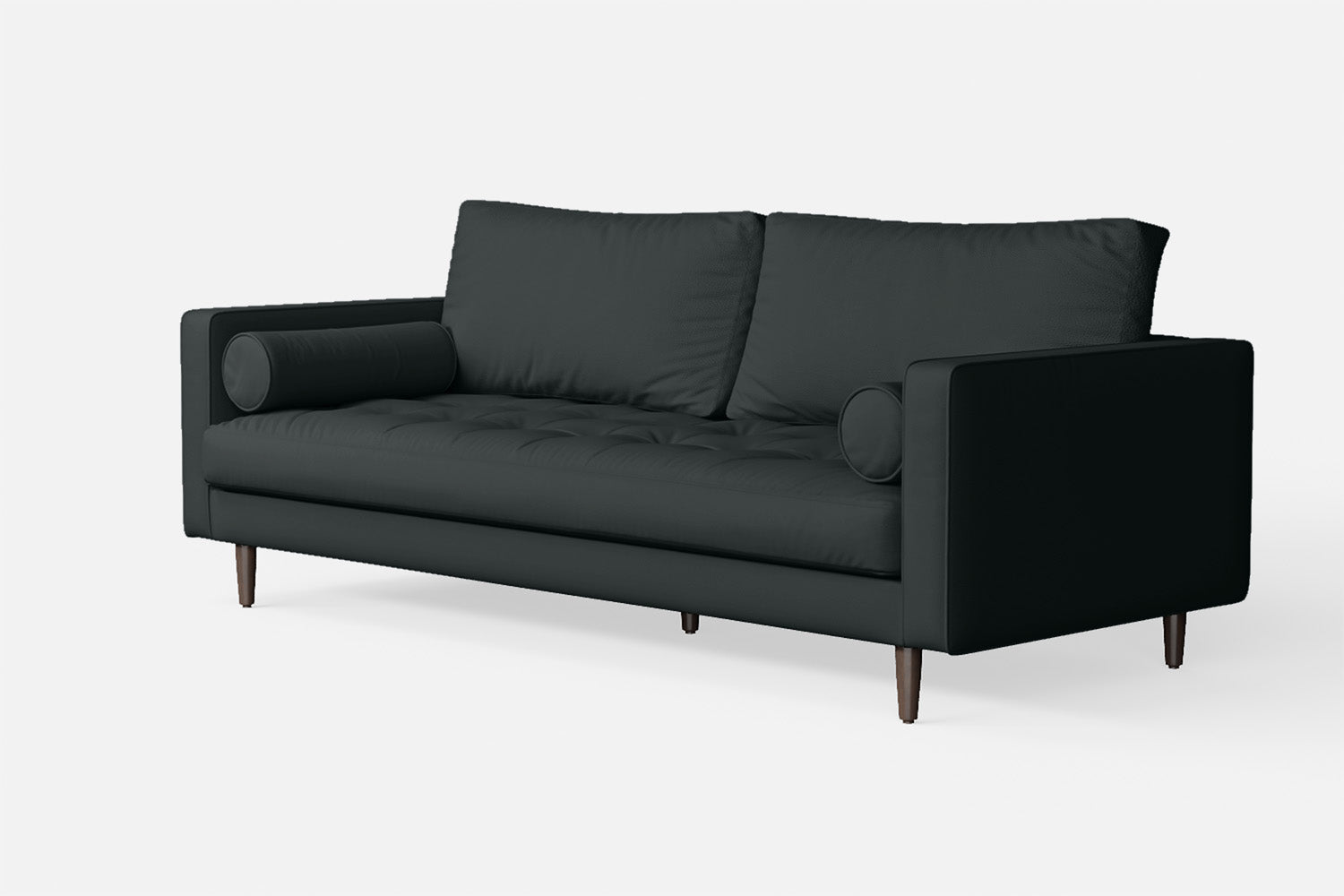 Gela 2 Seater Sofa Slate Leather