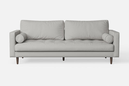 Gela 2 Seater Sofa White Leather