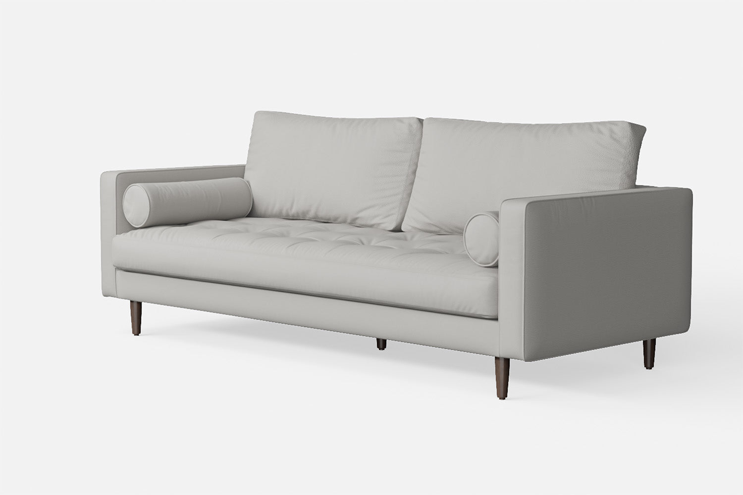 Gela 2 Seater Sofa White Leather