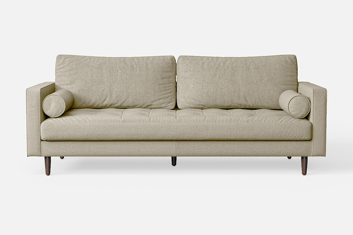 Gela 2 Seater Sofa Cream Linen Fabric