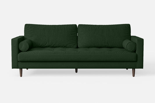 Gela 2 Seater Sofa Forest Green Linen Fabric