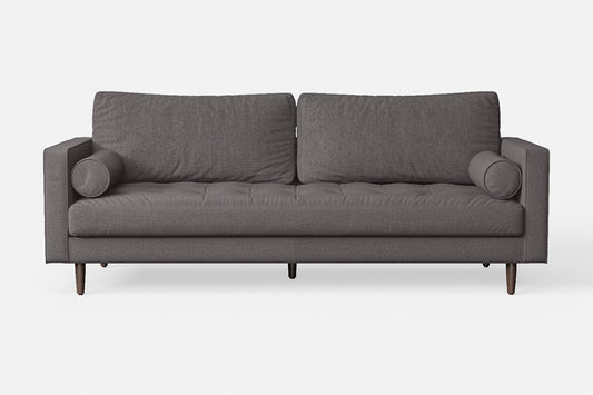 Gela 2 Seater Sofa Grey Linen Fabric