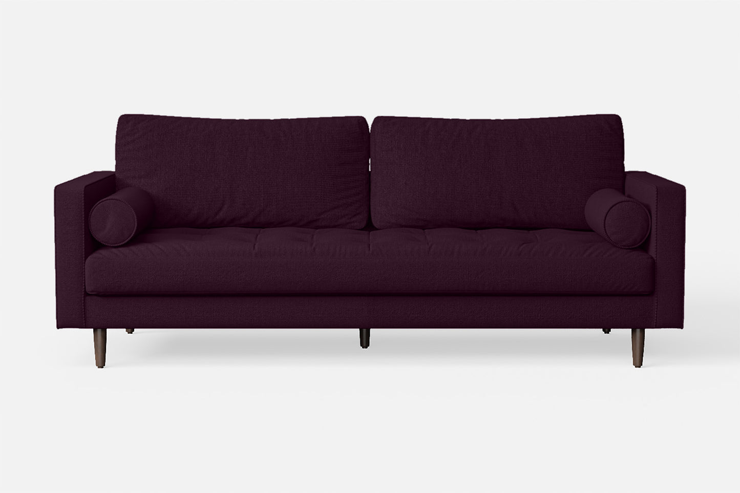 Gela 2 Seater Sofa Purple Linen Fabric