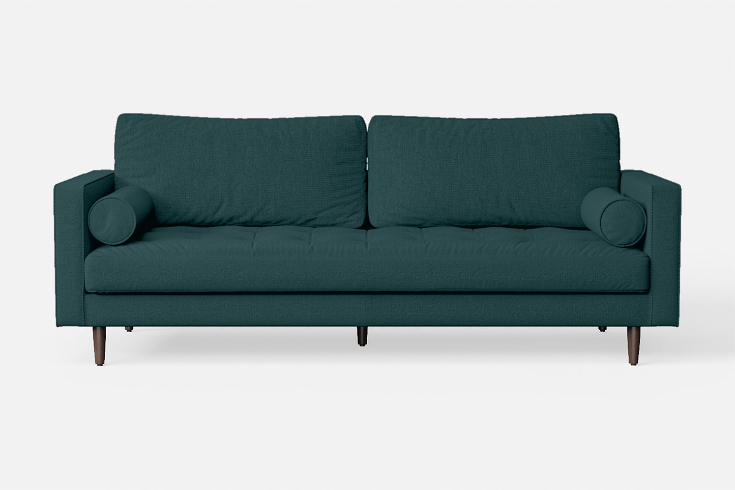 Gela 2 Seater Sofa Teal Linen Fabric