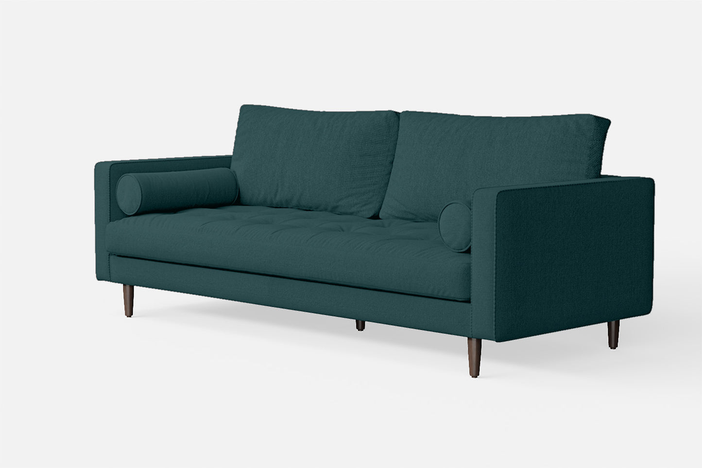 Gela 2 Seater Sofa Teal Linen Fabric